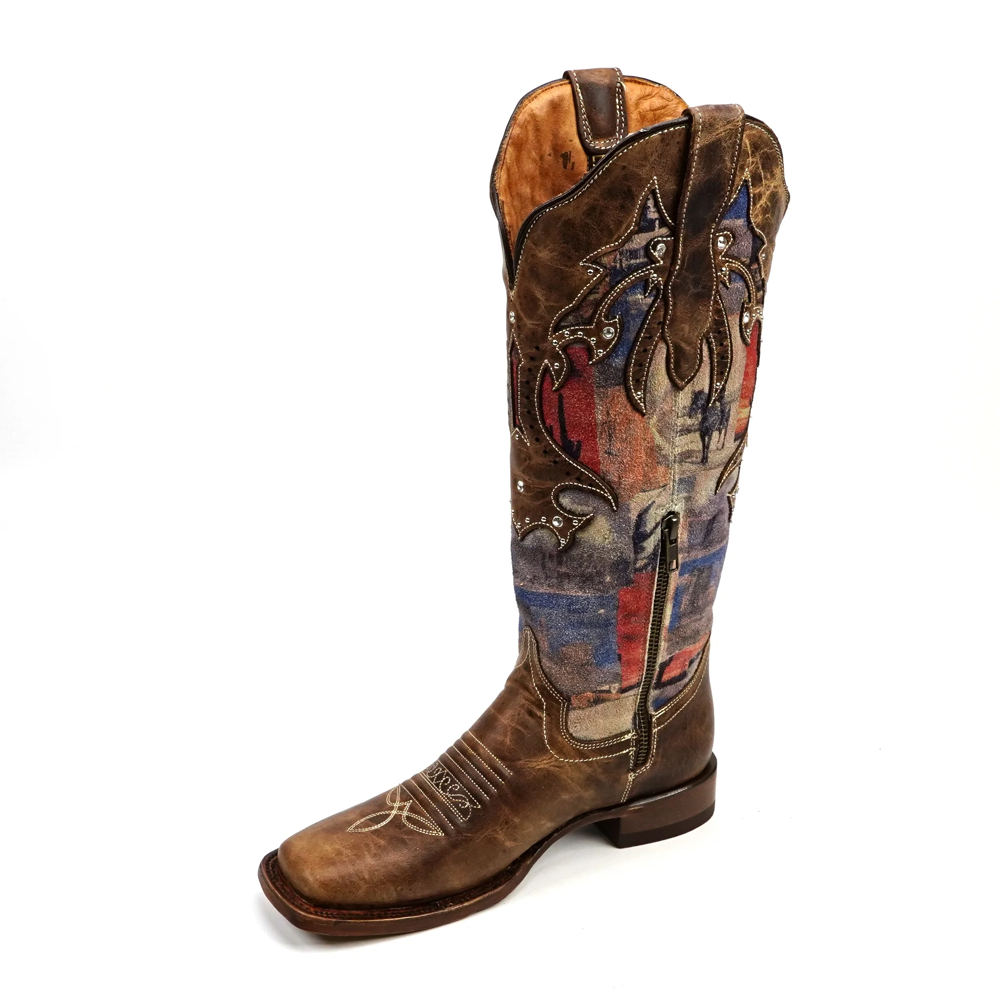 Highland Tobacco - Tall Shaft - Square Toe (E870) - Image 3