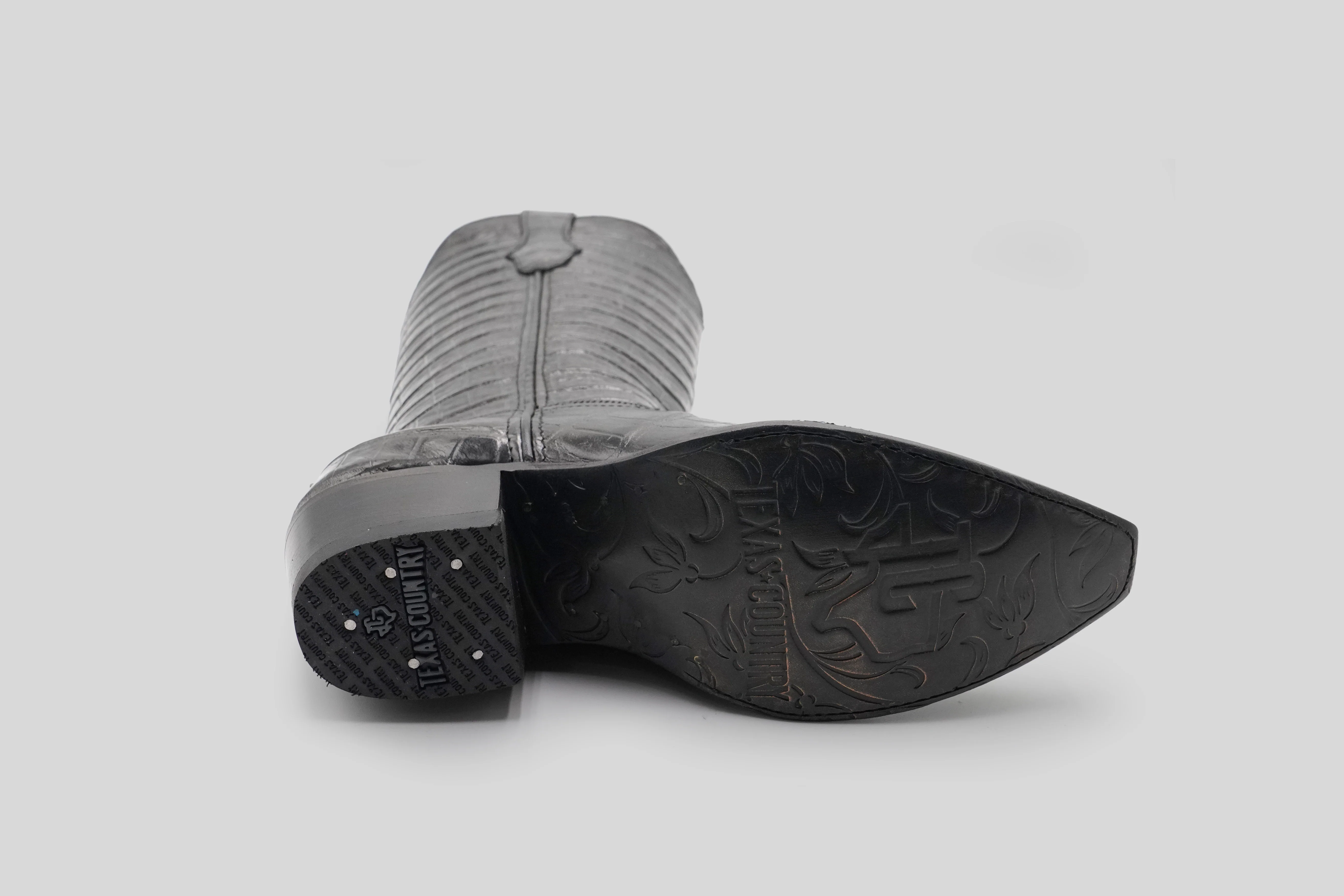 Alligator Belly Gray - Embossed Leather - Snip Toe (E874) - Image 5