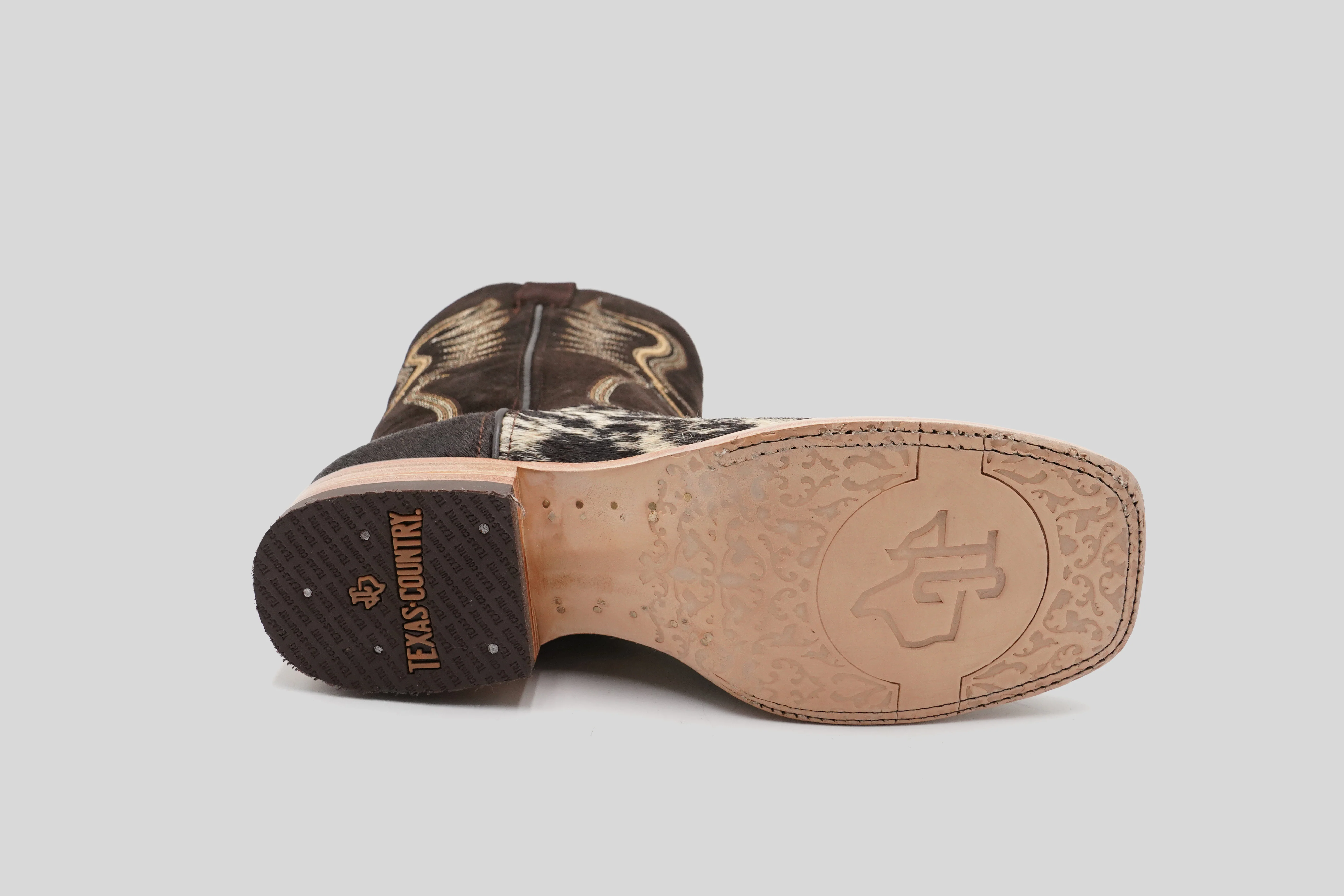 Cowhide Hair Brown - Square Toe (E939-26) - Image 5