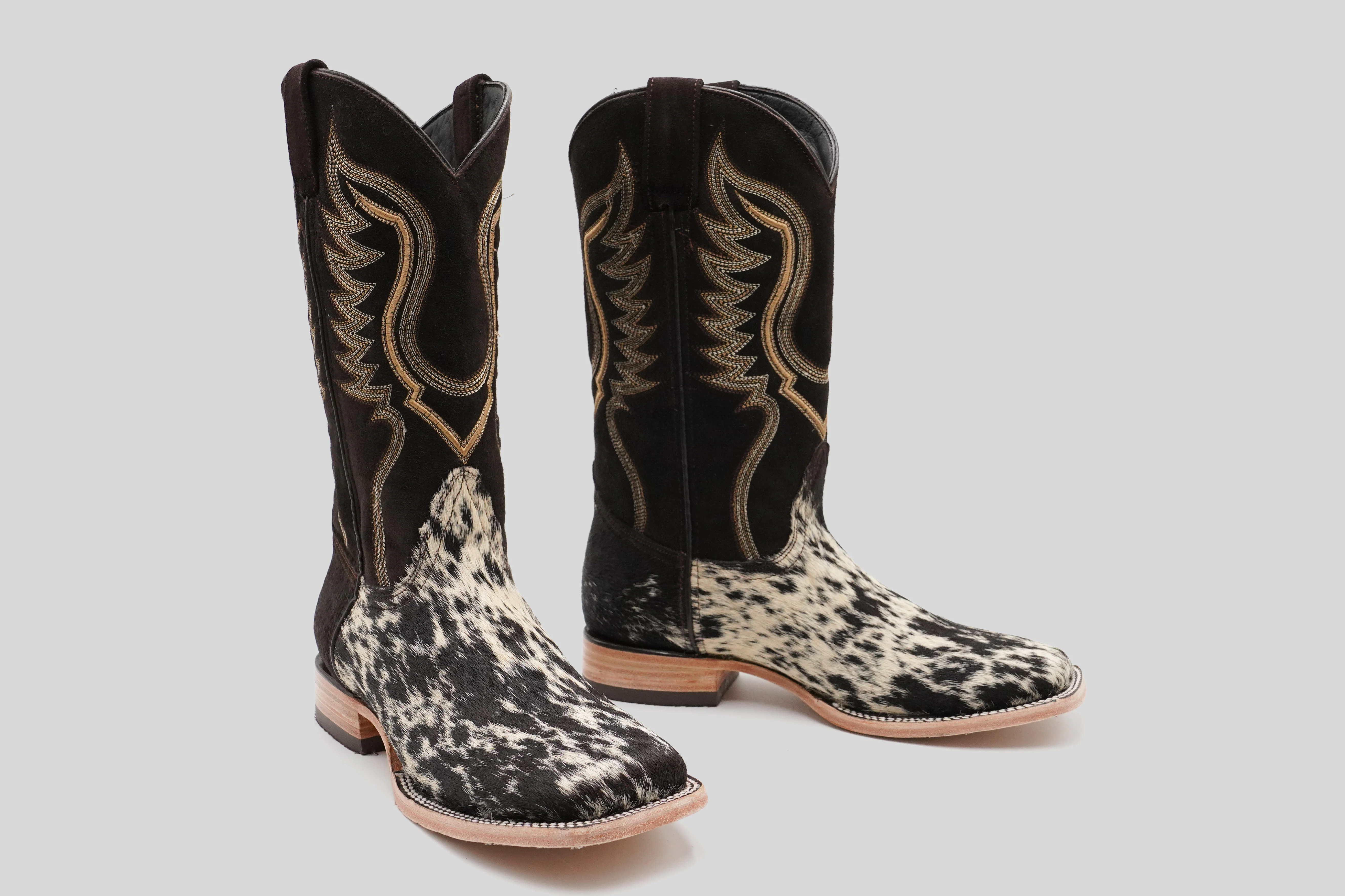 Cowhide Hair Brown - Square Toe (E939-26) - Image 6