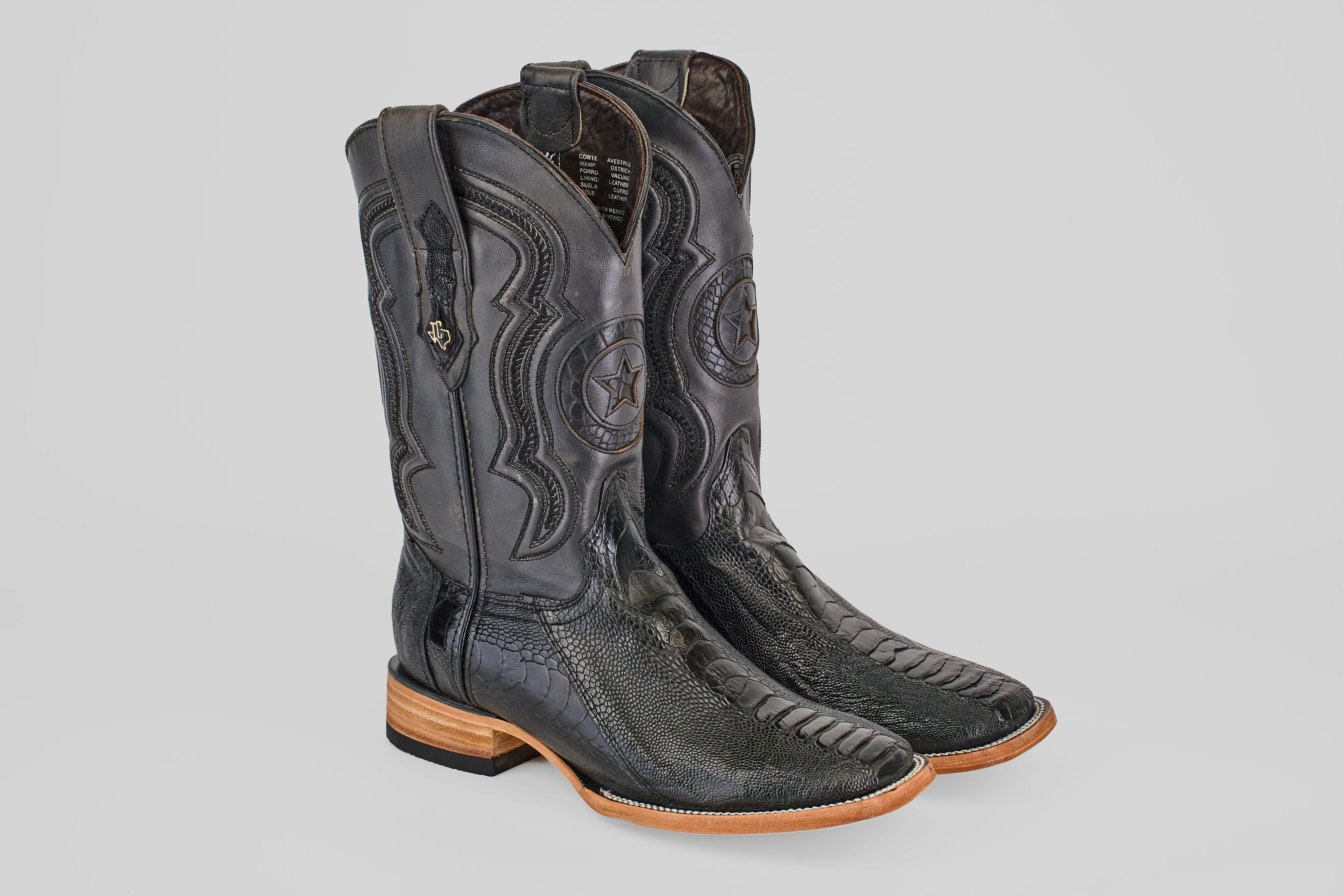 Austin Leg - Black - Square Toe
