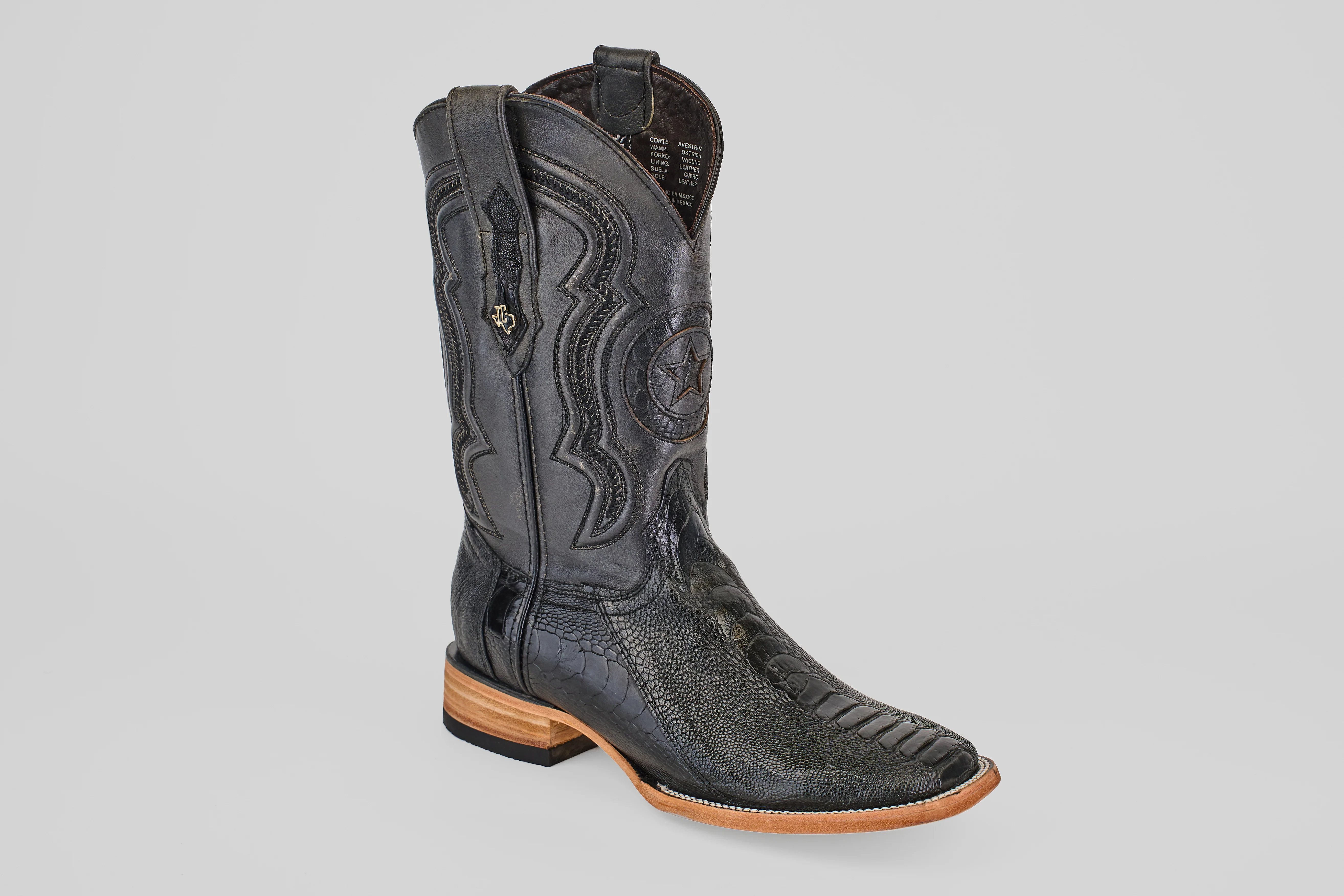 Austin Leg - Black - Square Toe - Image 2