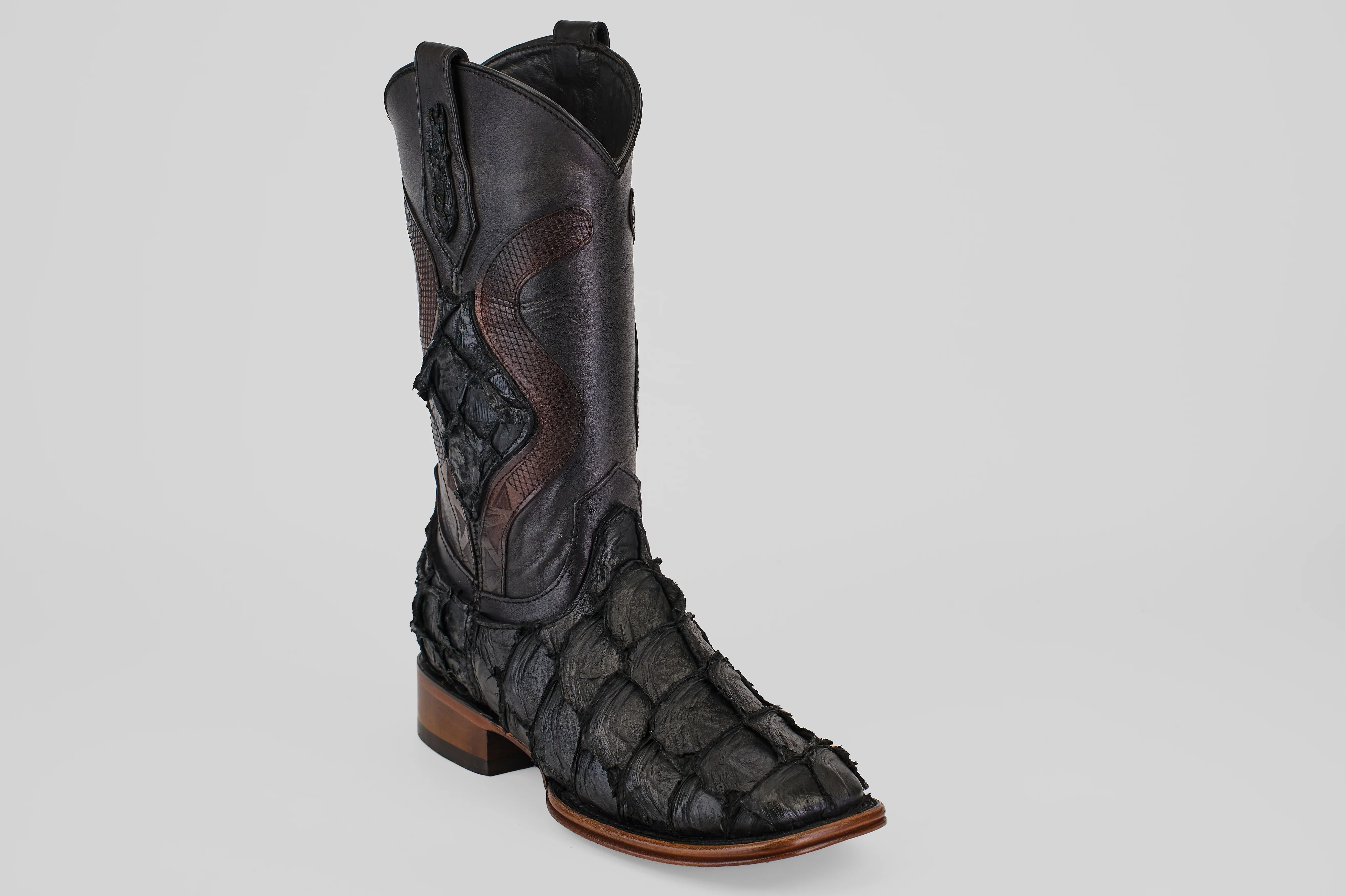Connor Platinum - Matte Black - Square Toe (Diamond) - Image 2