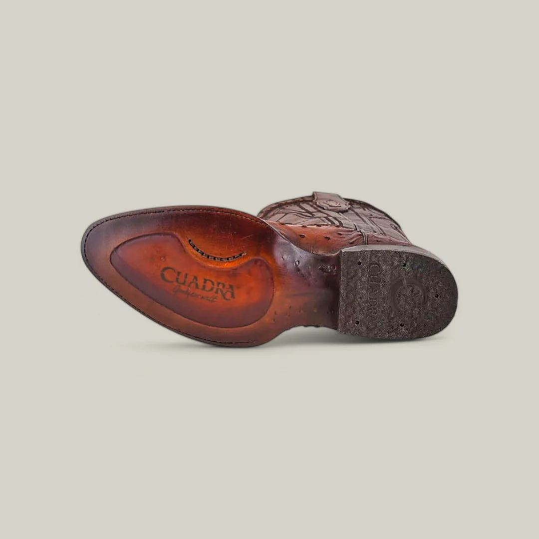 CU303 Moroni Chestnut Ostrich Laser & Embroidery - Image 6
