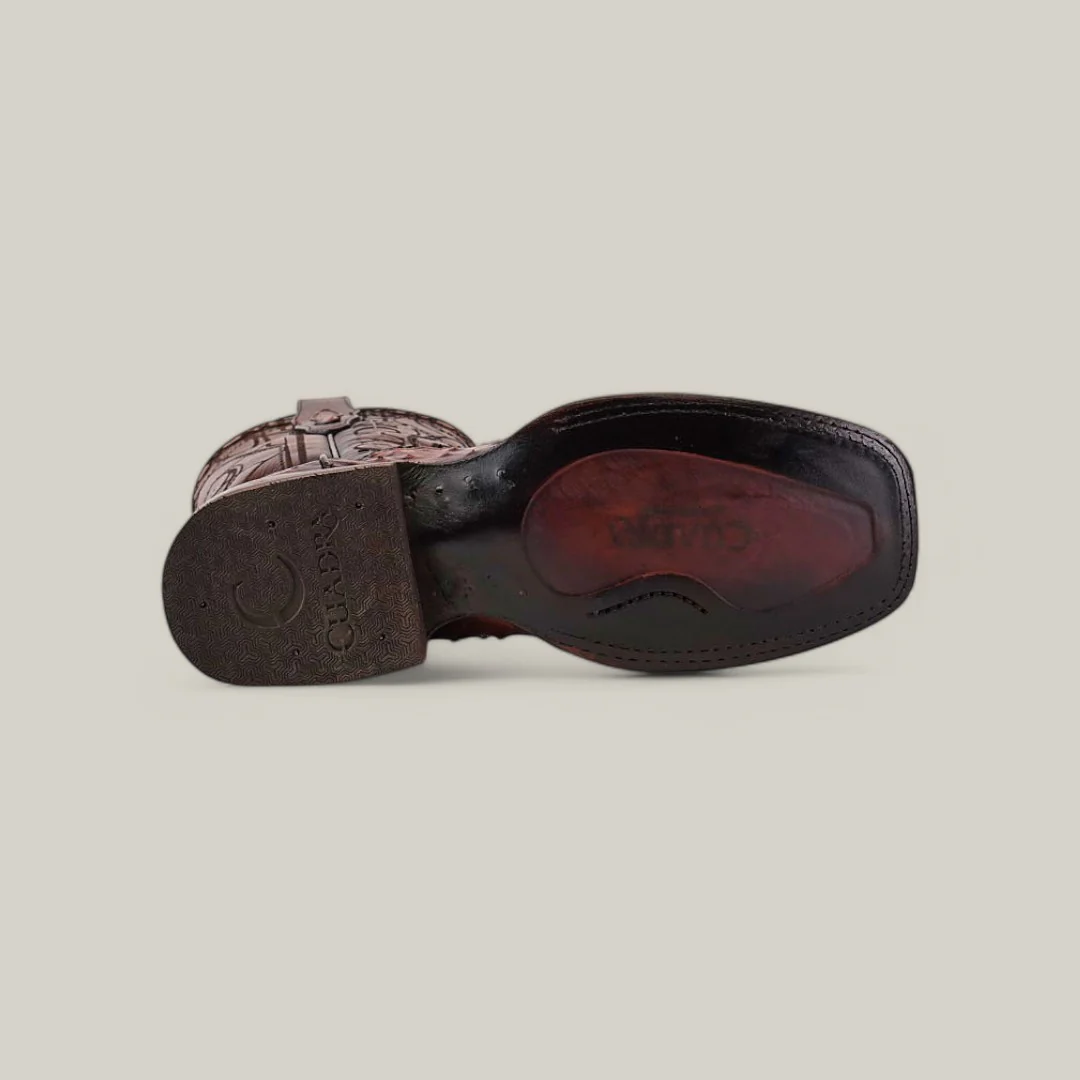 CU457 Moroni Chestnut Ostrich Laser & Embroidery - Image 6
