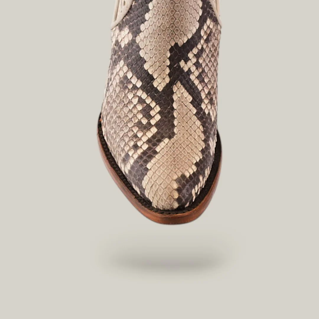 CU570 Plunge Natural Python Zipper & Cut Out - Image 4