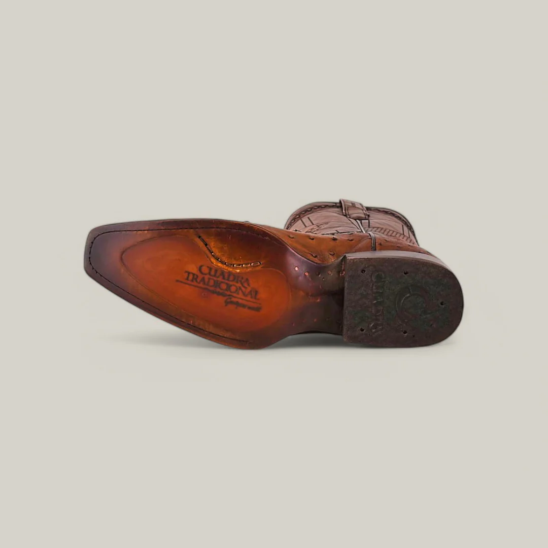 CU597 Arauco Chocolate Ostrich Laser & Woven - Image 6