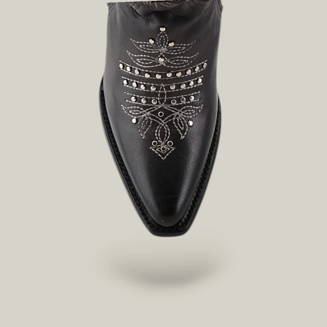 CU781 Tokio Grey Embroidery & Cut Out & Studs - Image 6