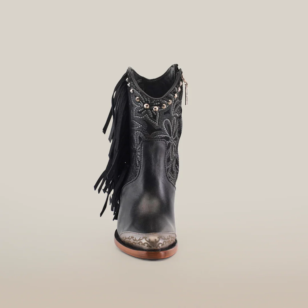 Dallas Fringe Bootie Black - J Toe - Image 4