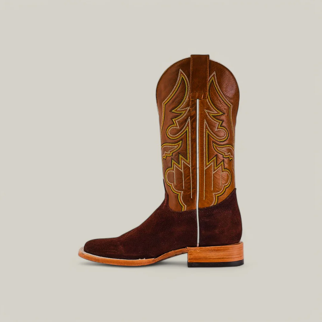 Brown Suede - Platinum - Square Toe - Image 3