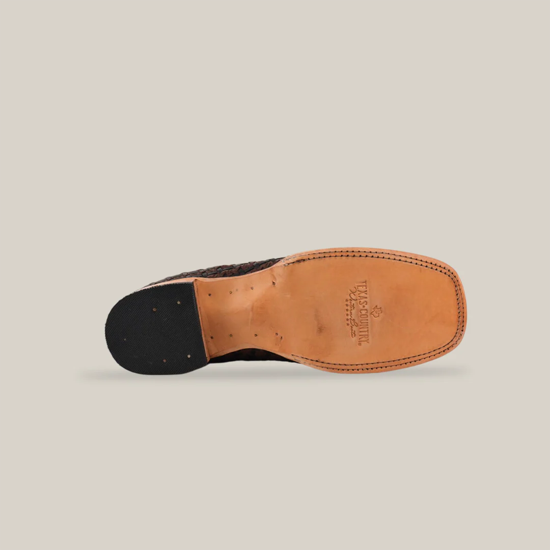 Basket weave BlackBrown Square Toe - Image 6