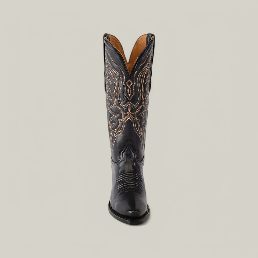 Miranda Clayton Black Leather Sole - Mid Shaft - Snip Toe - Image 4