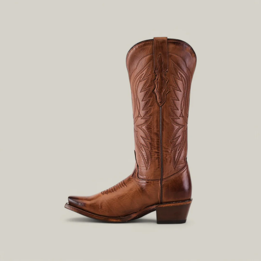 Miranda Clayton Brown Leather Sole - Mid Shaft - Snip Toe - Image 3
