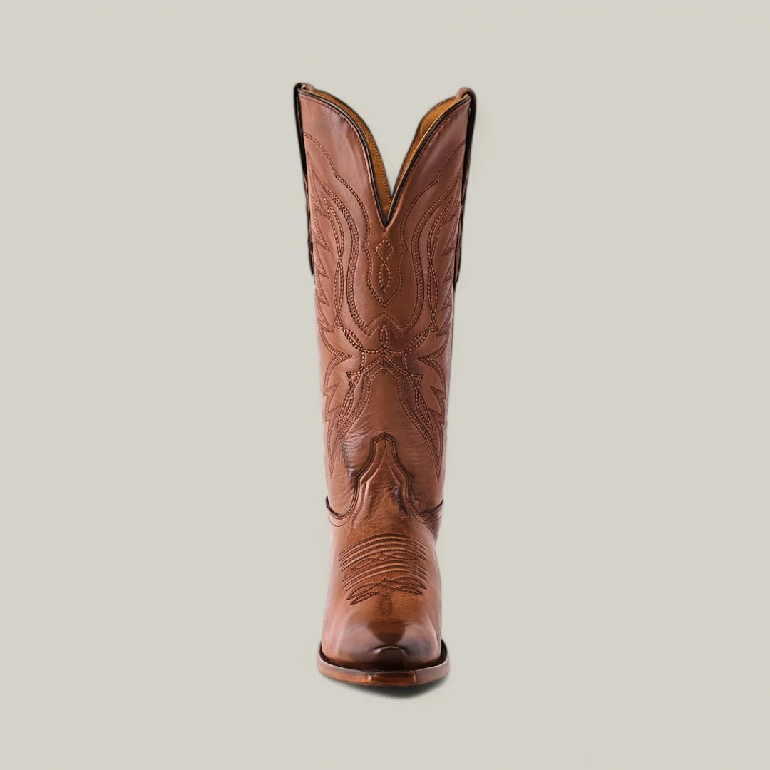 Miranda Clayton Brown Leather Sole - Mid Shaft - Snip Toe - Image 4