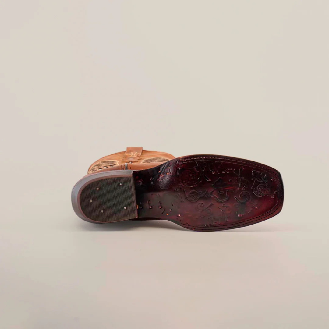 Texas Cross Glitterbomb Camel - Mid Shaft - Narrow Square Toe - Image 6
