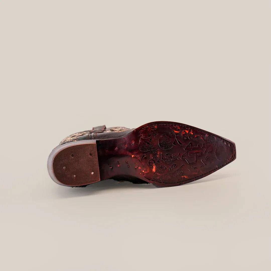 Kiara Crystals Chocolate - Mid Shaft - Snip Toe - Image 6