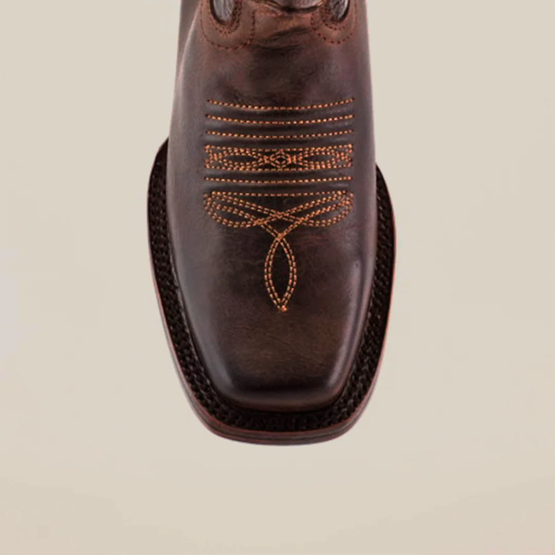 Dariela Mid Shaft Boot – Brown – Narrow Square Toe - Image 5