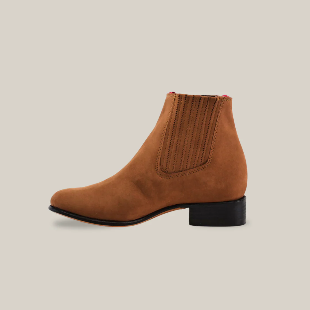 Prime Suede Sand Round Toe - Image 5