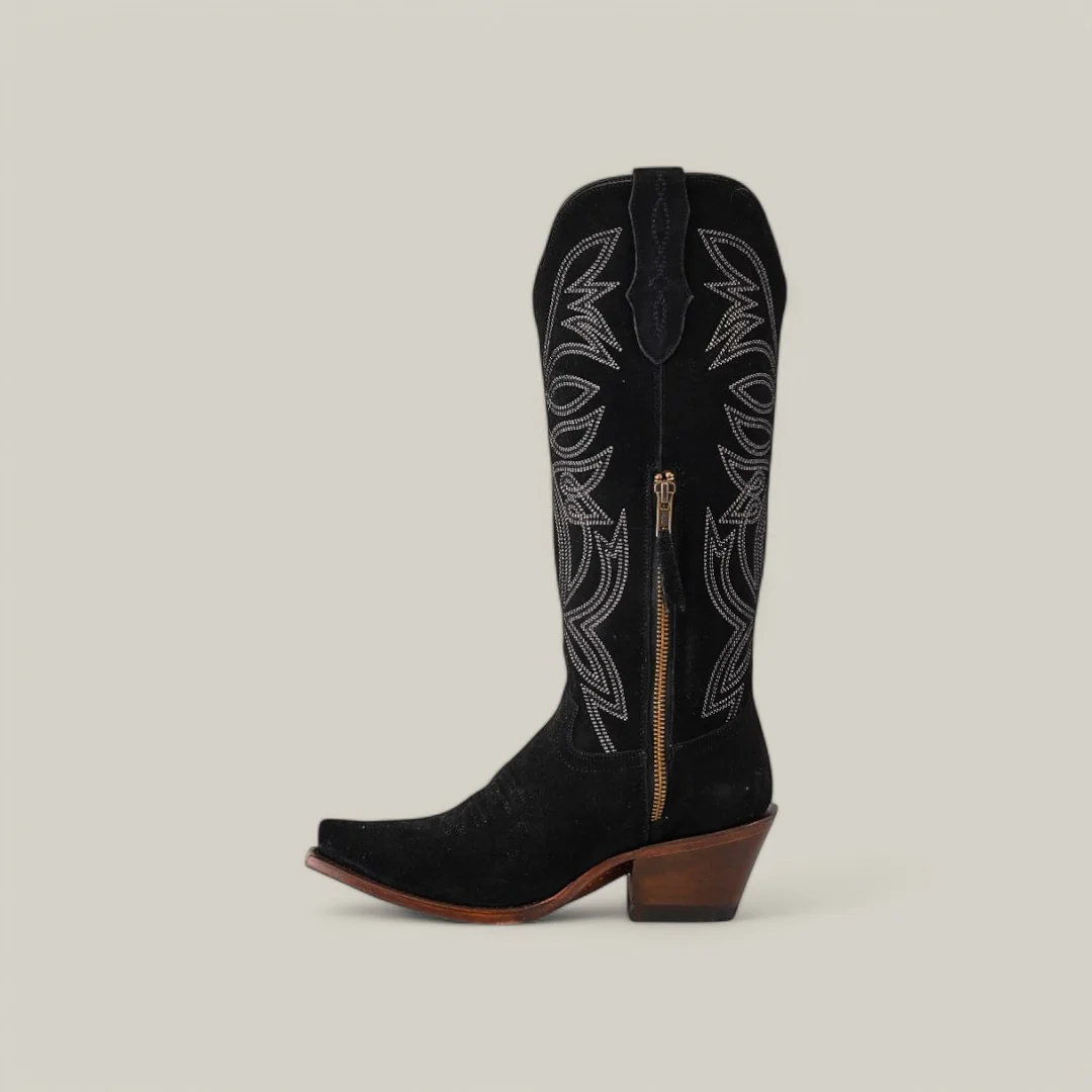 E8003 Gamuza Negro Leather Sole - Image 3