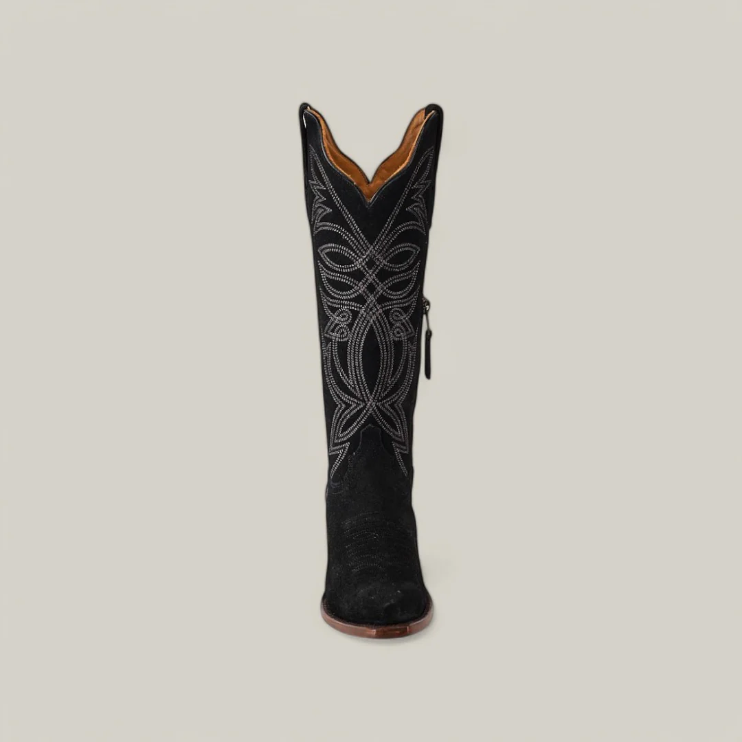 E8003 Gamuza Negro Leather Sole - Image 4