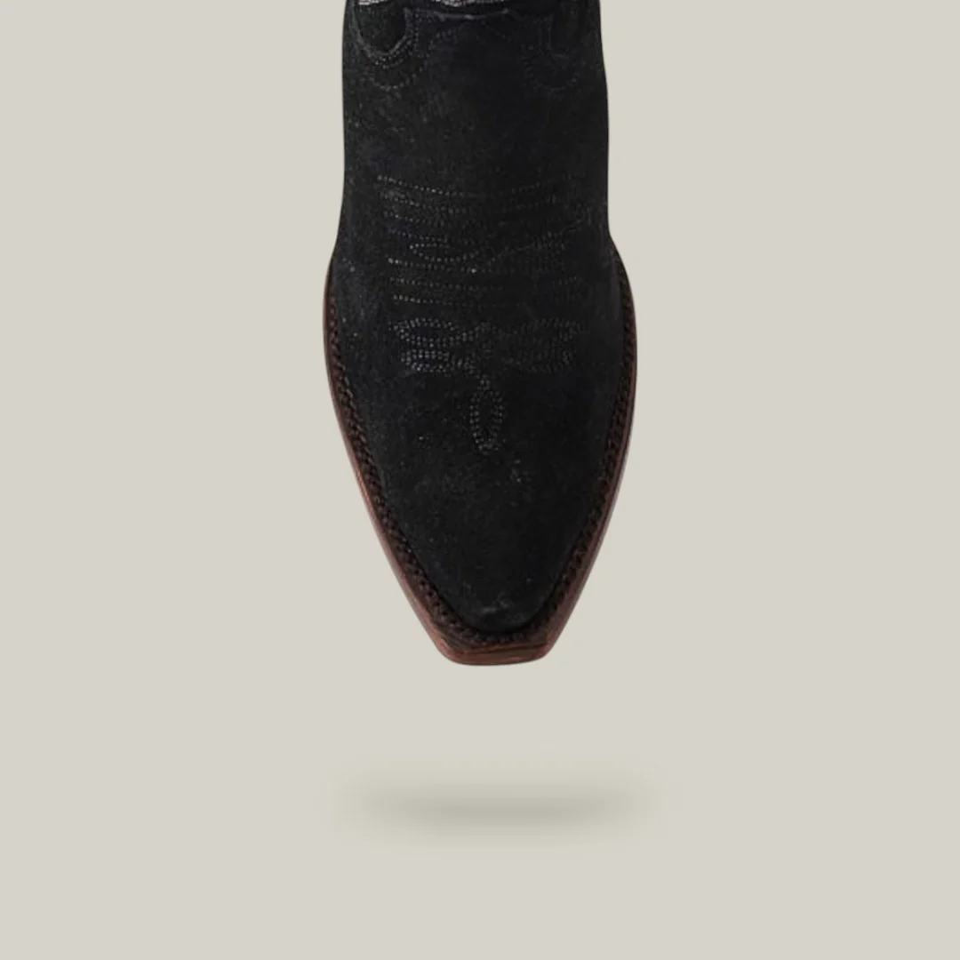 E8003 Gamuza Negro Leather Sole - Image 5