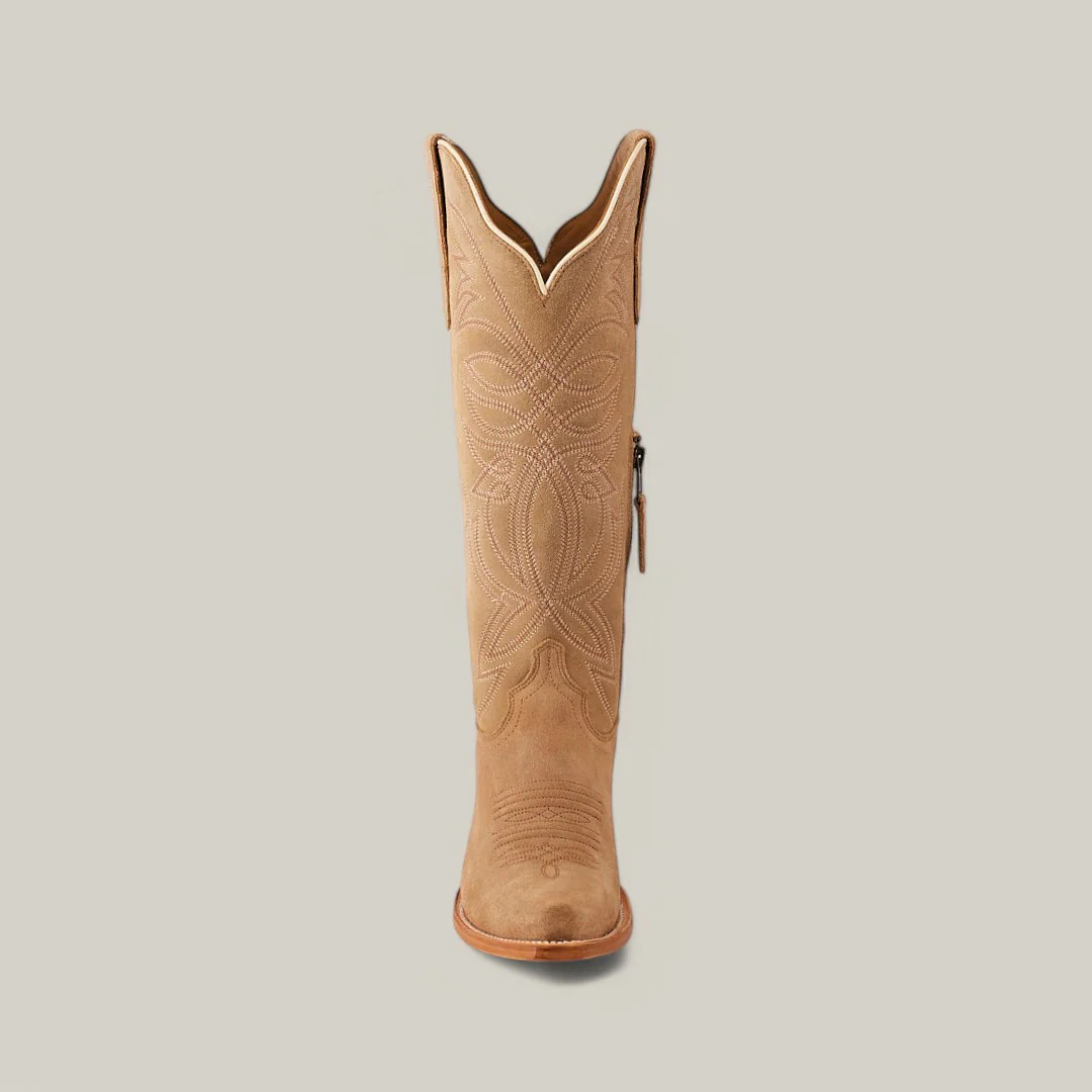 E8007 Gamuza Khaki Leather Sole - Image 4