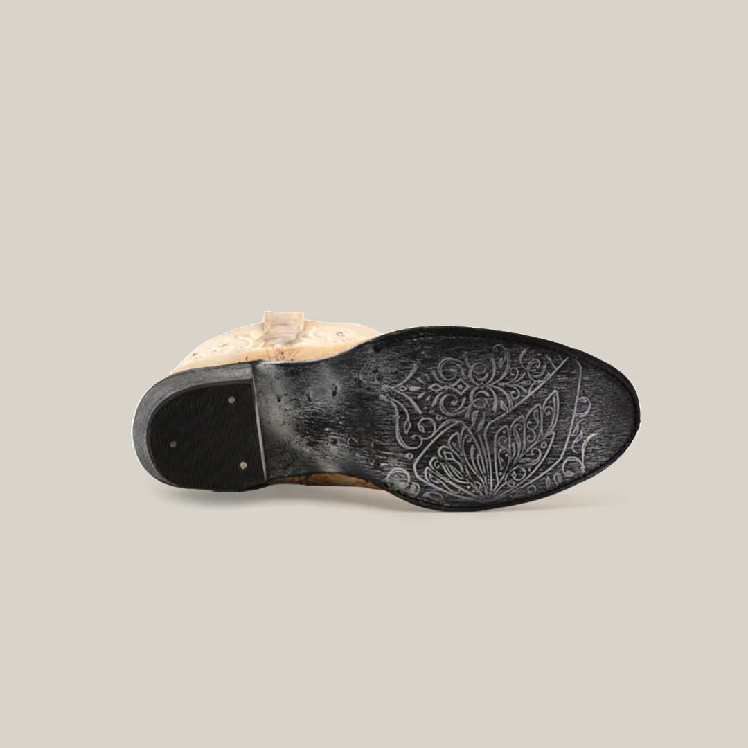 Cowhide Hortus Rustic White  - Mid Shaft - Round Toe - Image 6