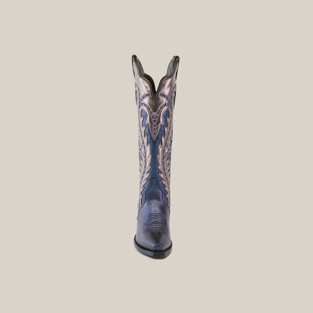 Valentina Navy - Tall Shaft - Snip Toe - Image 4