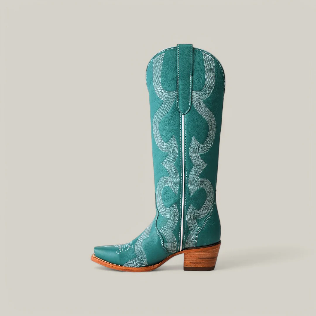 Olimpia Green Teel - Tall Shaft - Snip Toe - Image 3