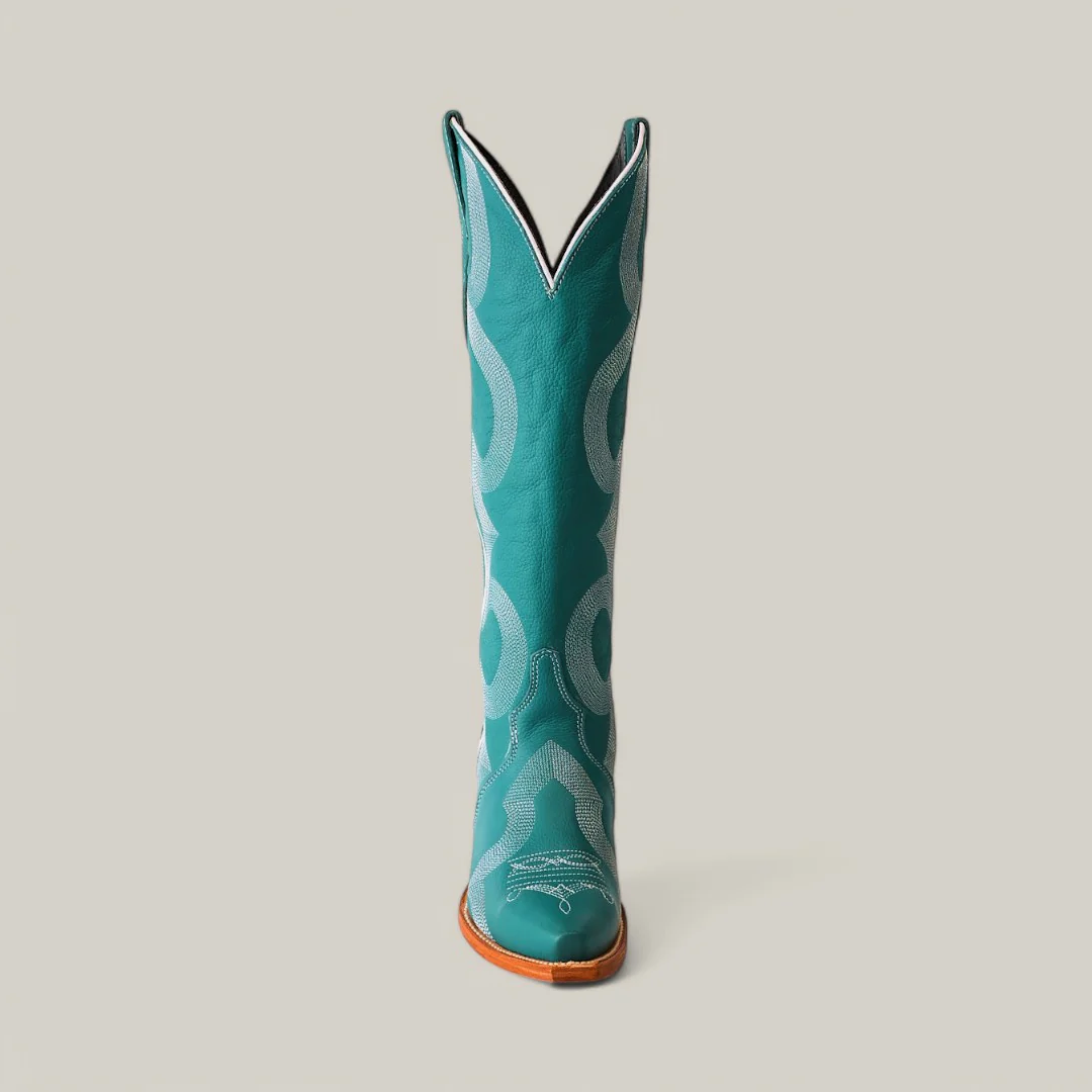 Olimpia Green Teel - Tall Shaft - Snip Toe - Image 4