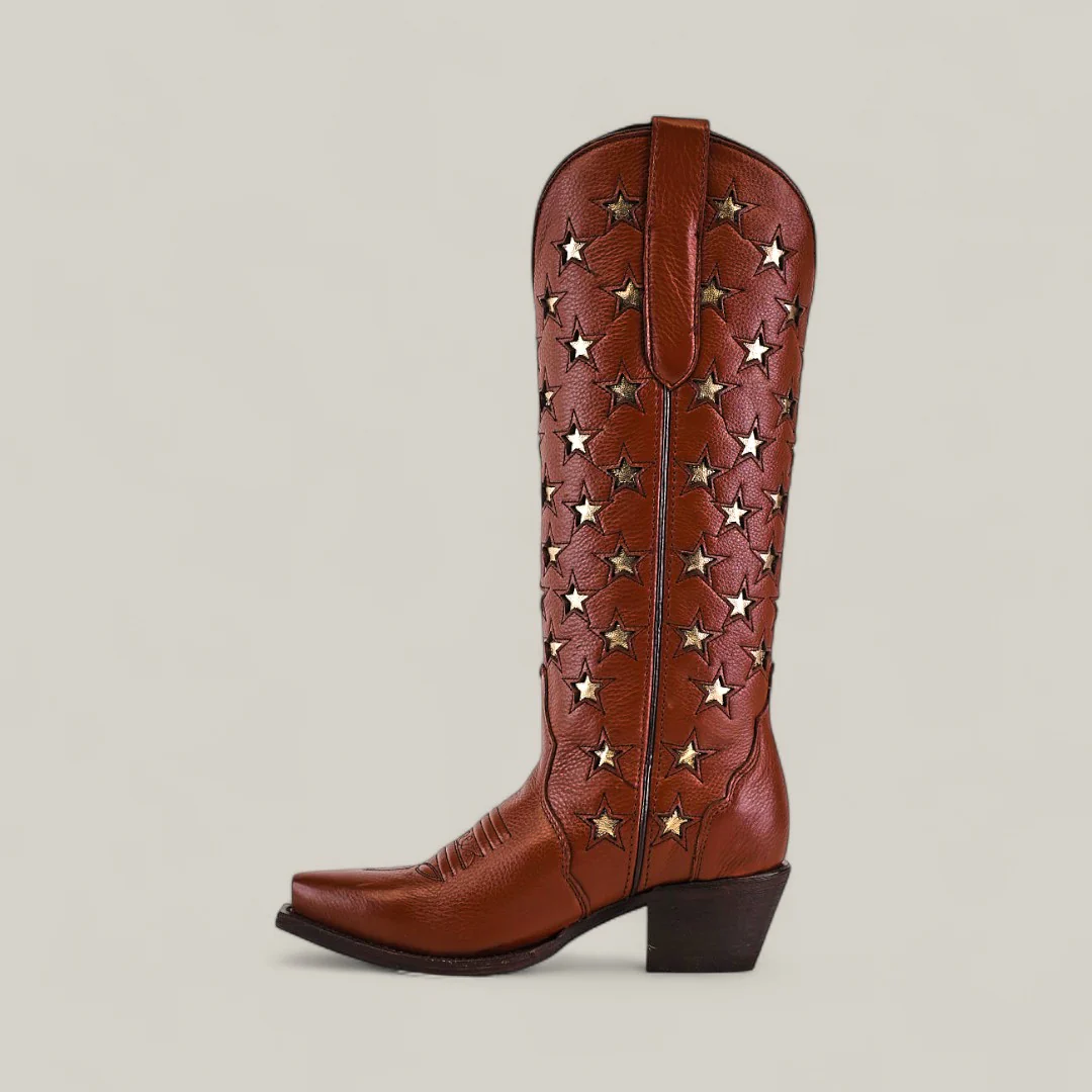 Marjorie Star Brown - Tall Shaft - Snip Toe - Image 3