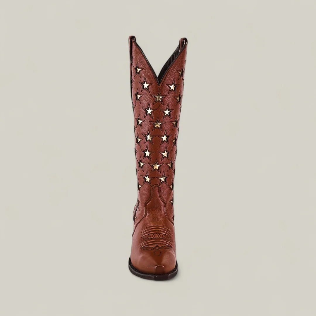Marjorie Star Brown - Tall Shaft - Snip Toe - Image 4