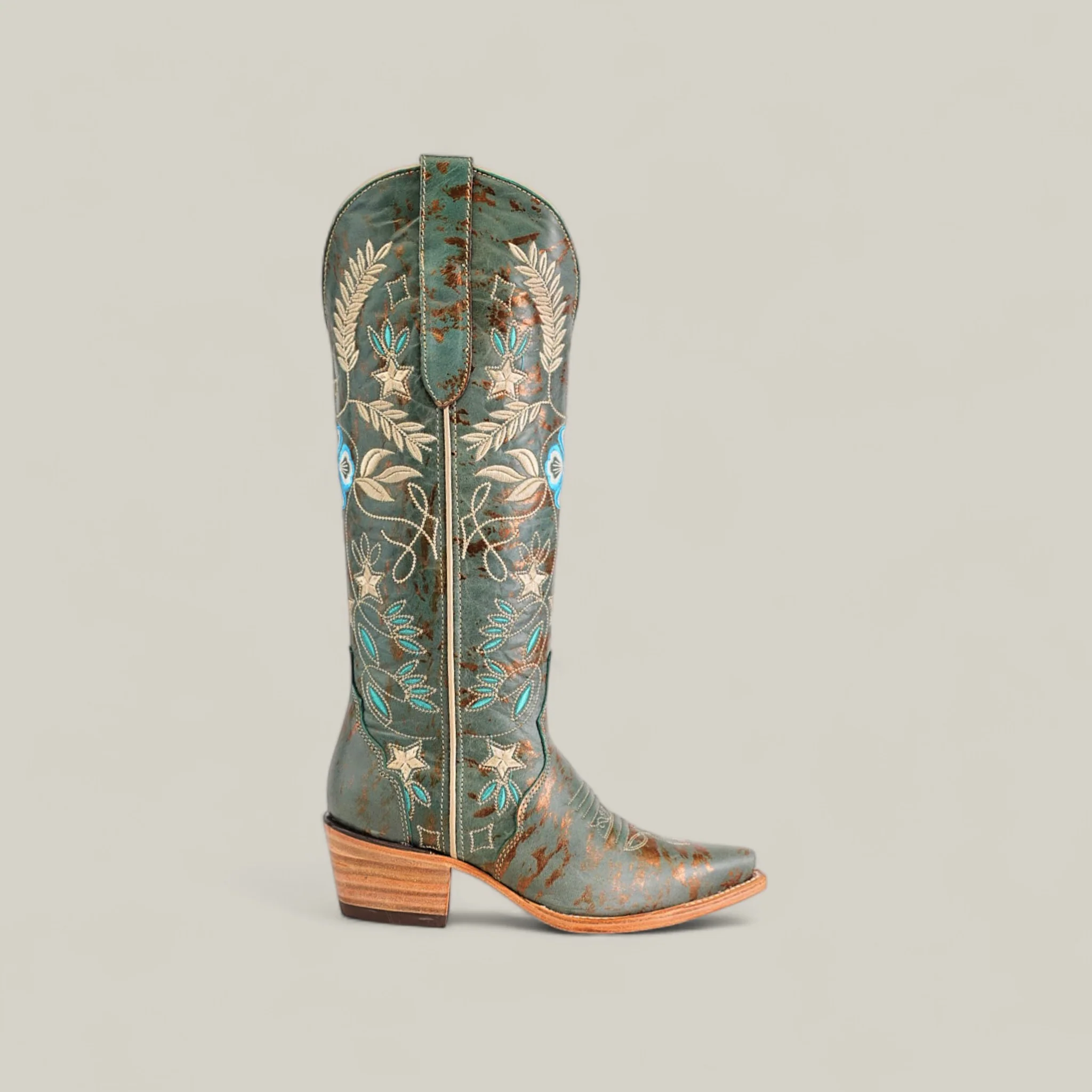 Madison Turquoise - Tall Shaft - Snip Toe - Image 2