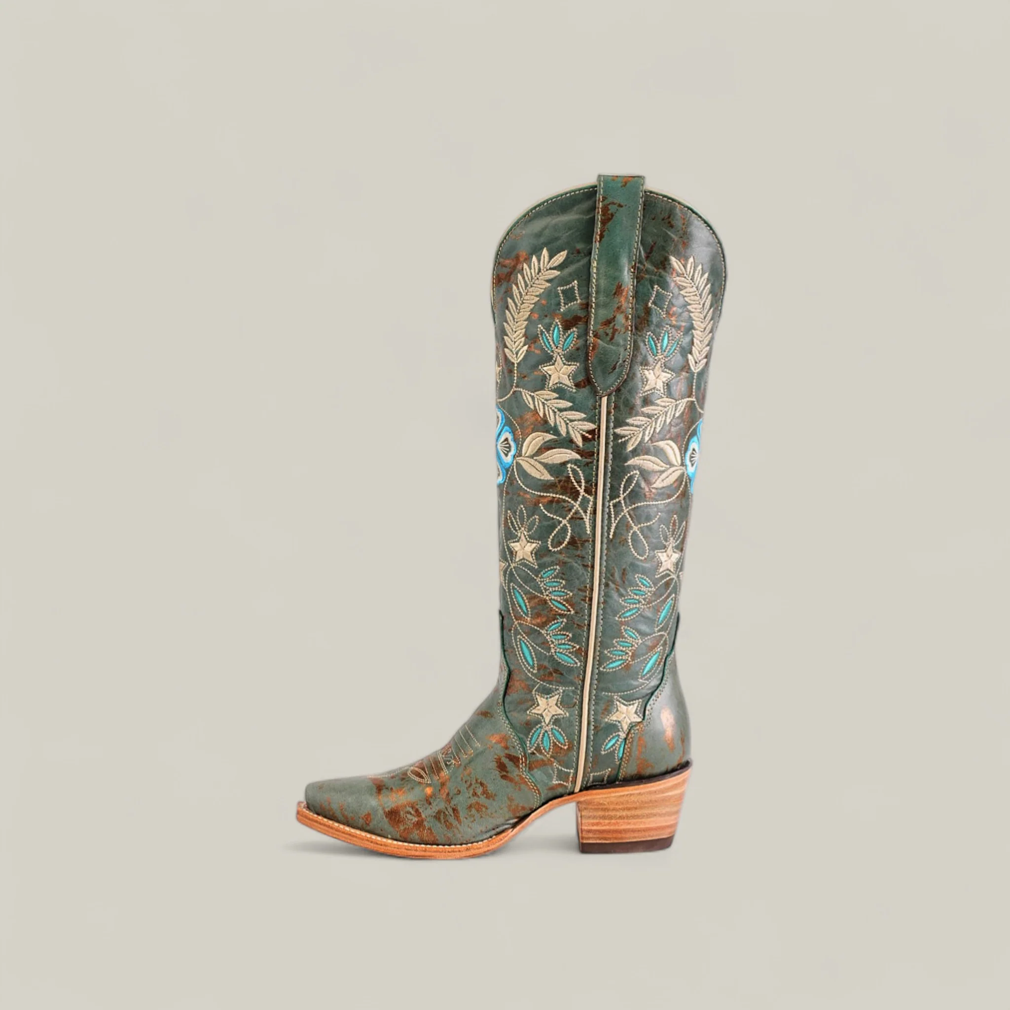 Madison Turquoise - Tall Shaft - Snip Toe - Image 3