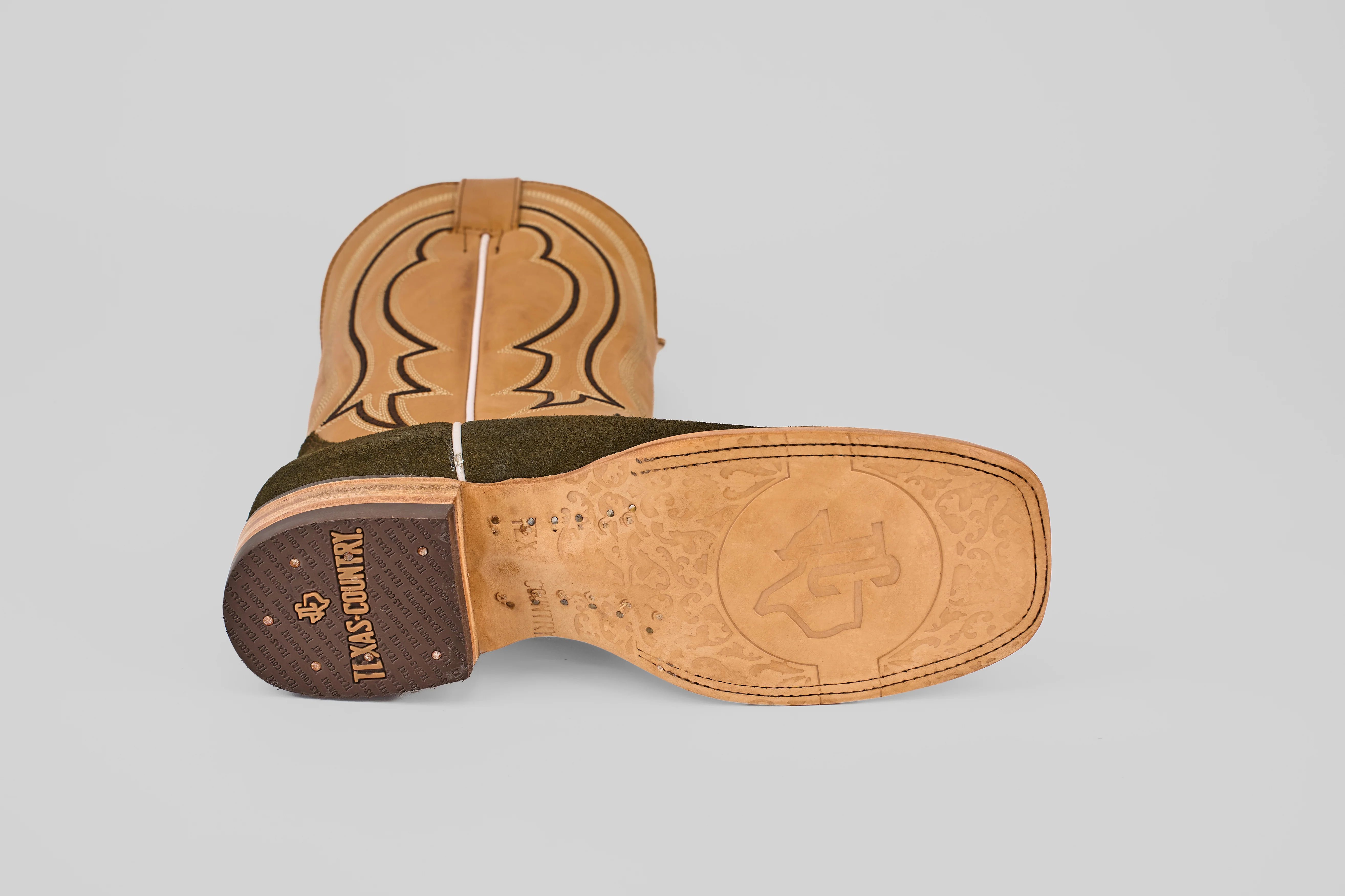 Prime Suede Green Olive - Square Toe - Image 6