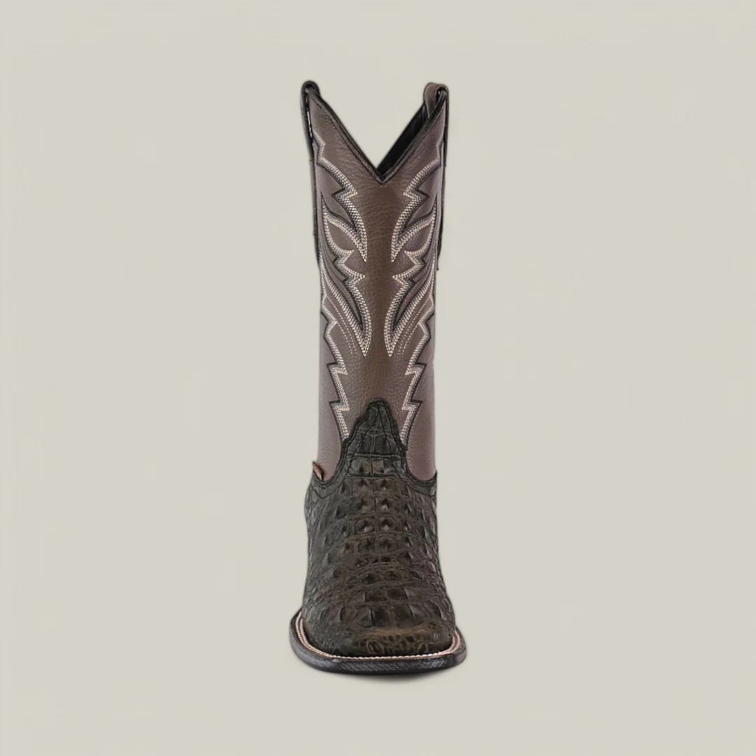 Alligatoar Head Print Gray - Square Toe - Image 4