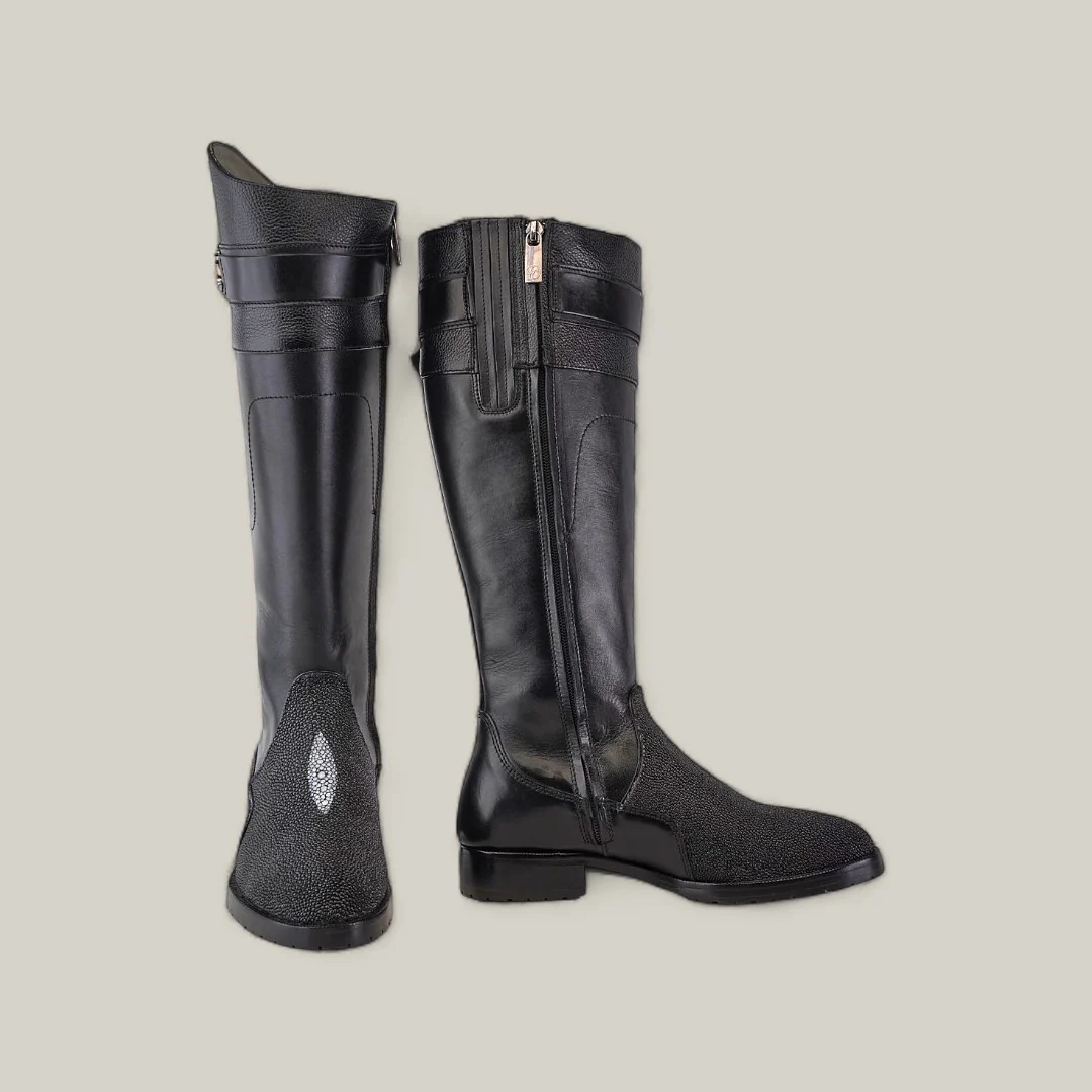 FC637 Black Stingray Zipper