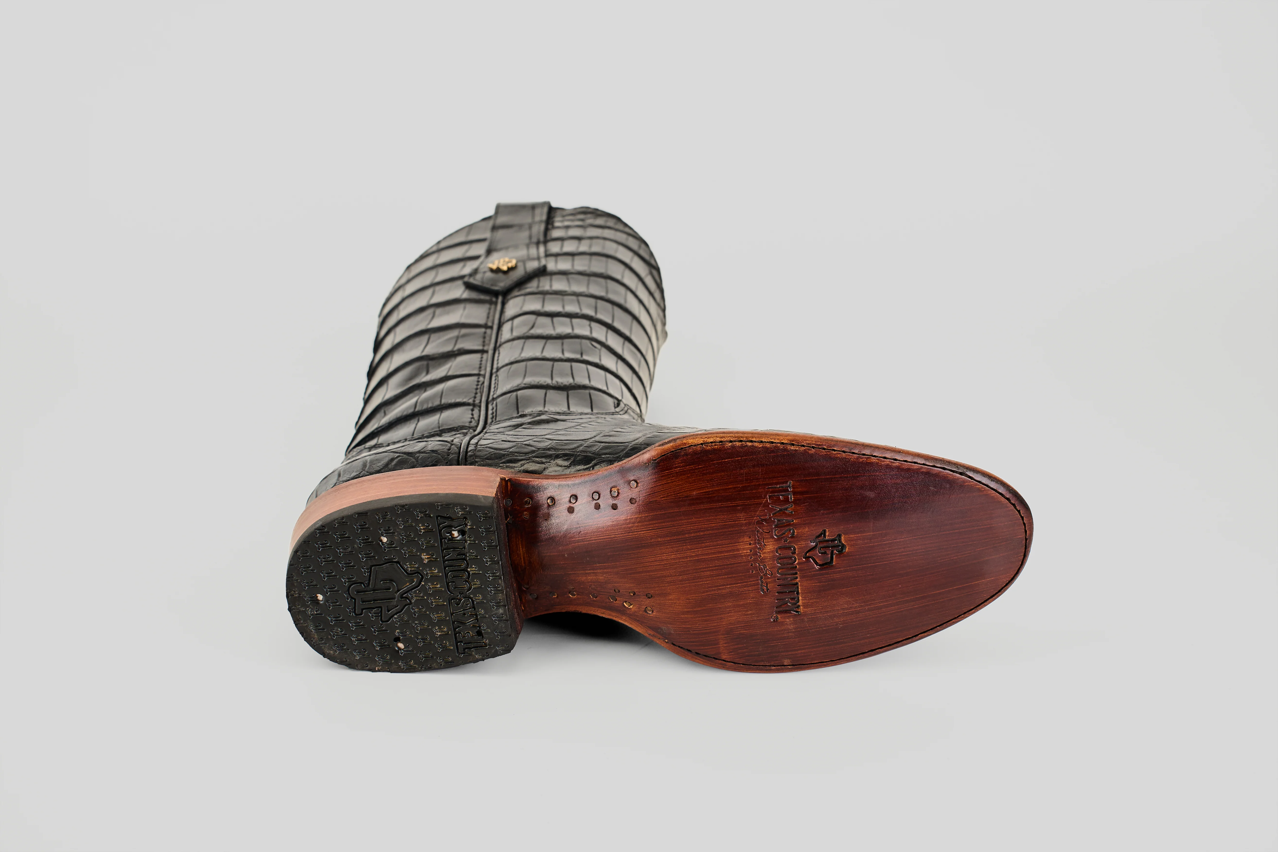 James - Black - Round Toe (Full Alligator) - Image 6