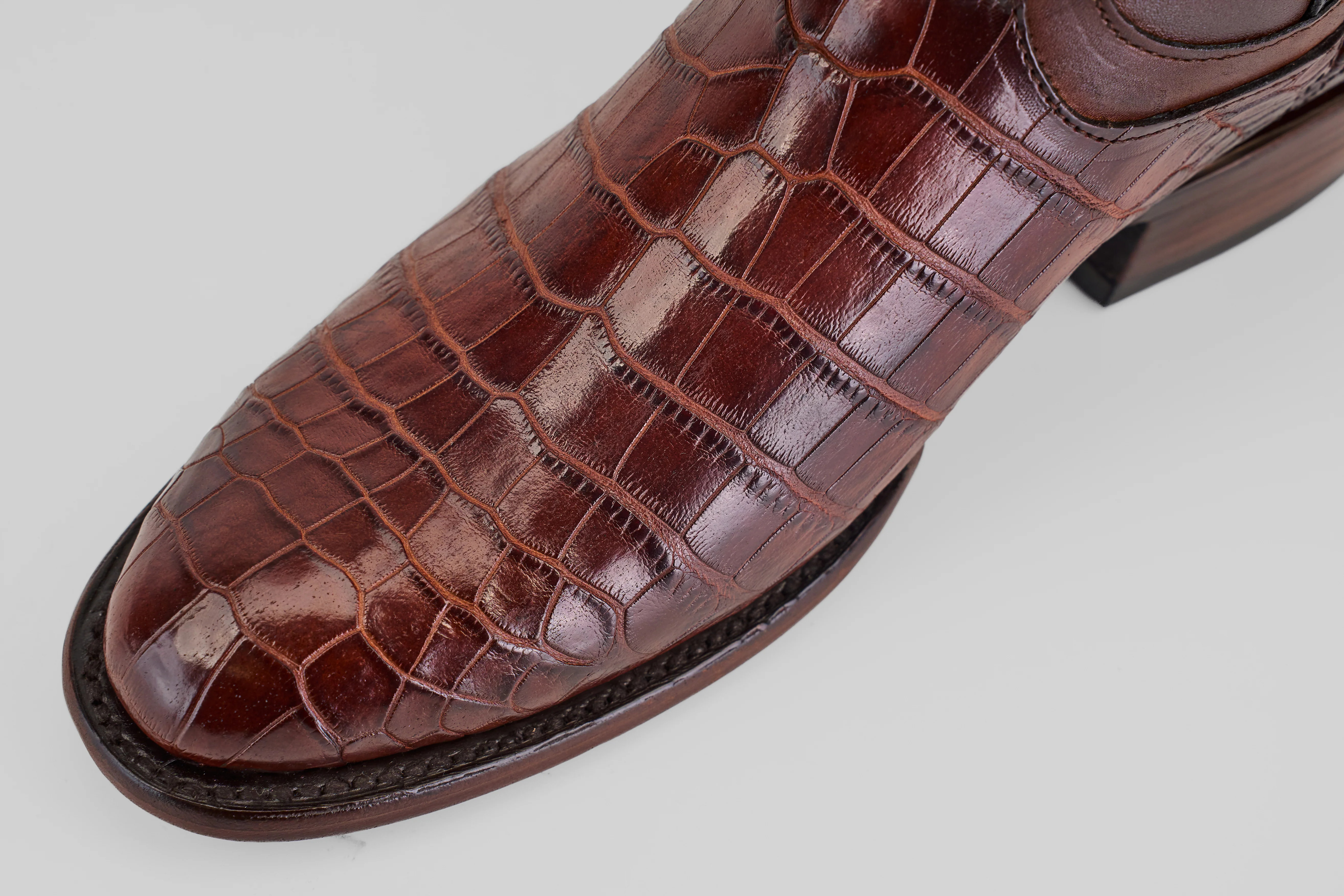 James Platimun - Dark Cogñac - Roper Toe (Diamond) - Image 6