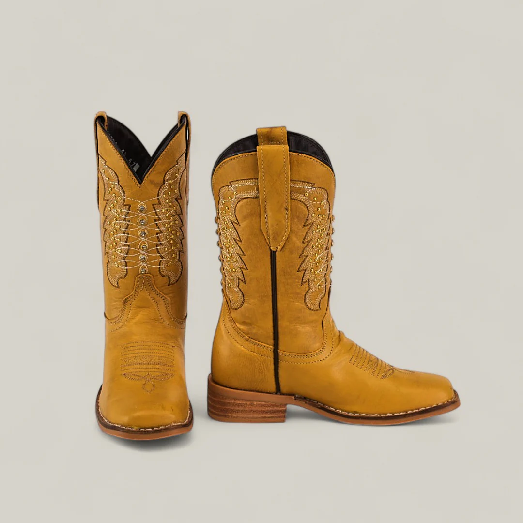 Orion Yellow - Square Toe - Kids Boots