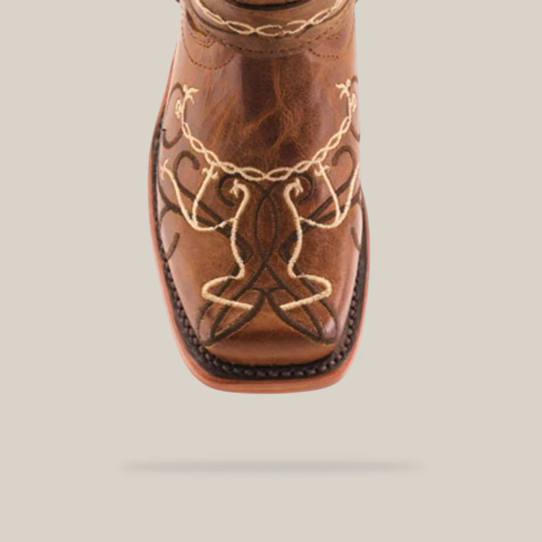 Graffiti Yellow - Rodeo Toe - Kids Boots - Image 5