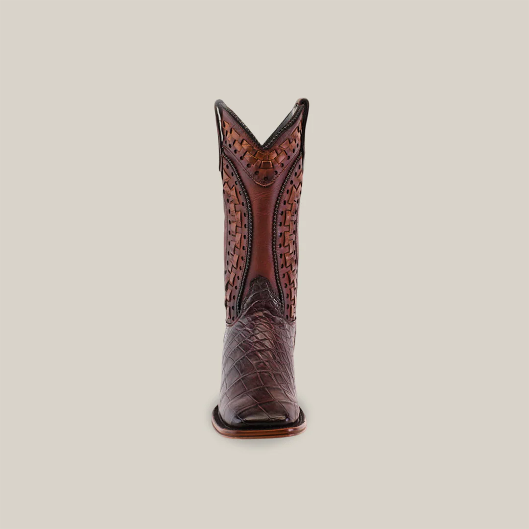 Exotic American Alligator - Herradura - Tabaco - Square Toe - Image 4
