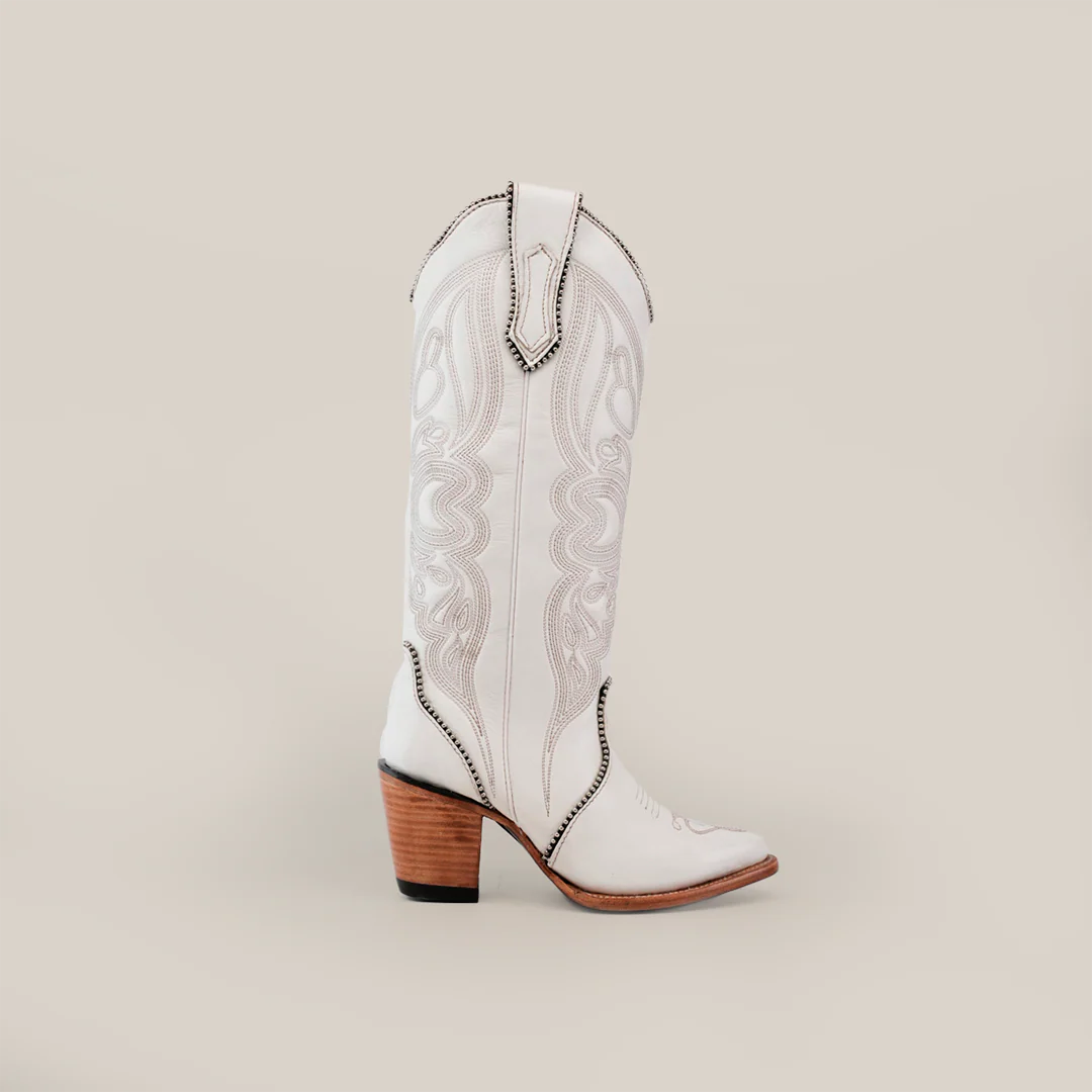 Linda Tall Shaft Frost White - J Toe - Image 2
