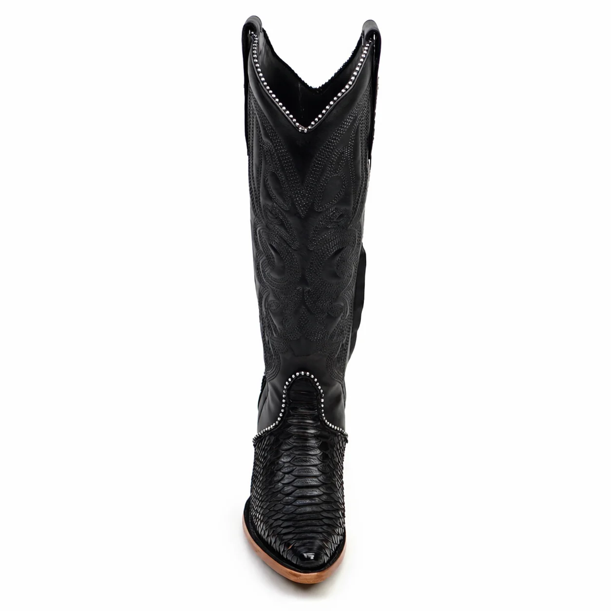 Linda Python Black - Tall Shaft - J Toe - Image 4