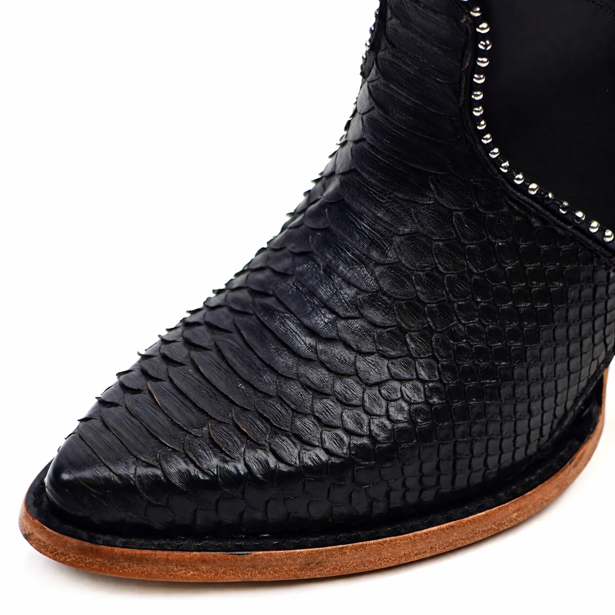 Linda Python Black - Tall Shaft - J Toe - Image 6
