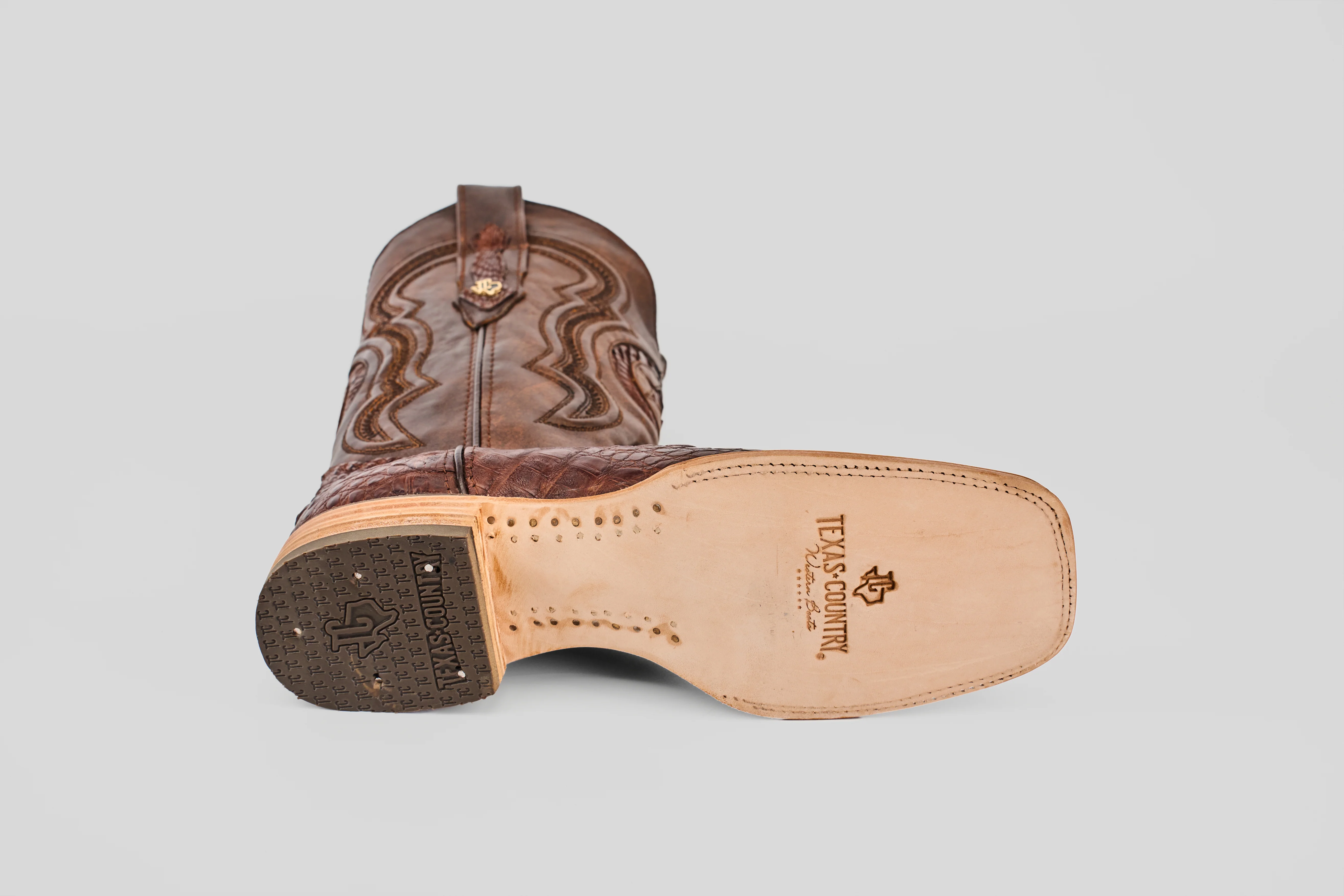 Rhodes HornBack - Brown - Square Toe - Image 6