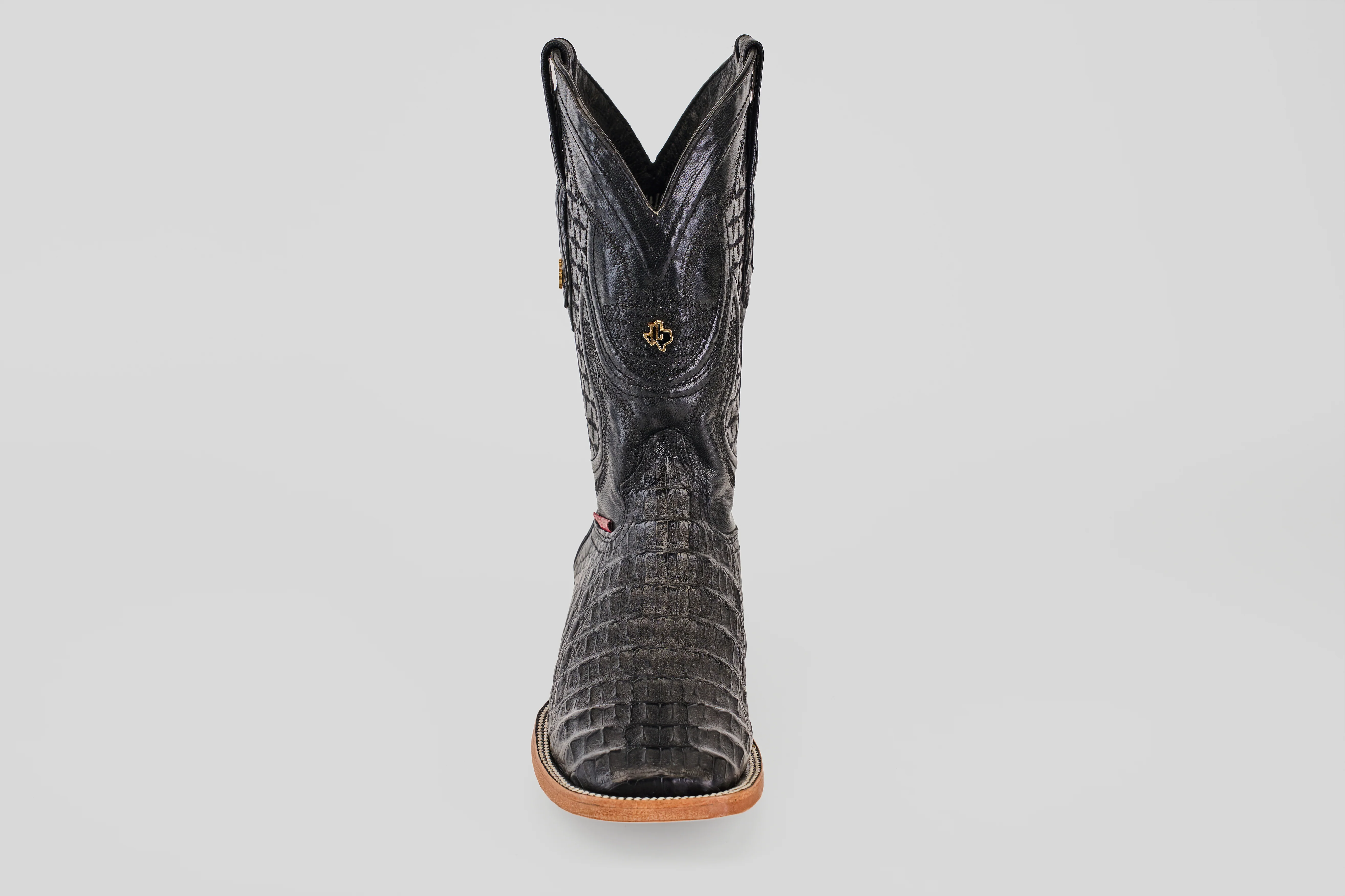 Rhodes HornBack - Black - Square Toe - Image 4