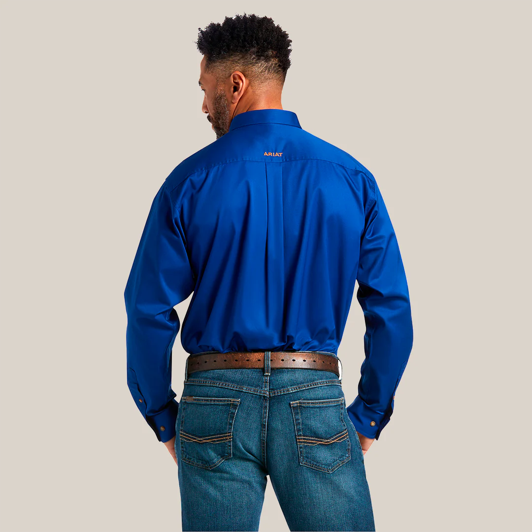 MNS SOLID TWILL CLSC LS SHRT ULTRAMRINE 10006660 - Image 3