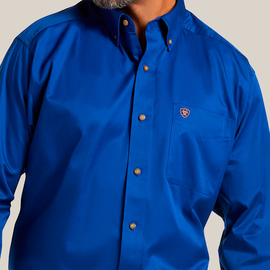 MNS SOLID TWILL CLSC LS SHRT ULTRAMRINE 10006660 - Image 4