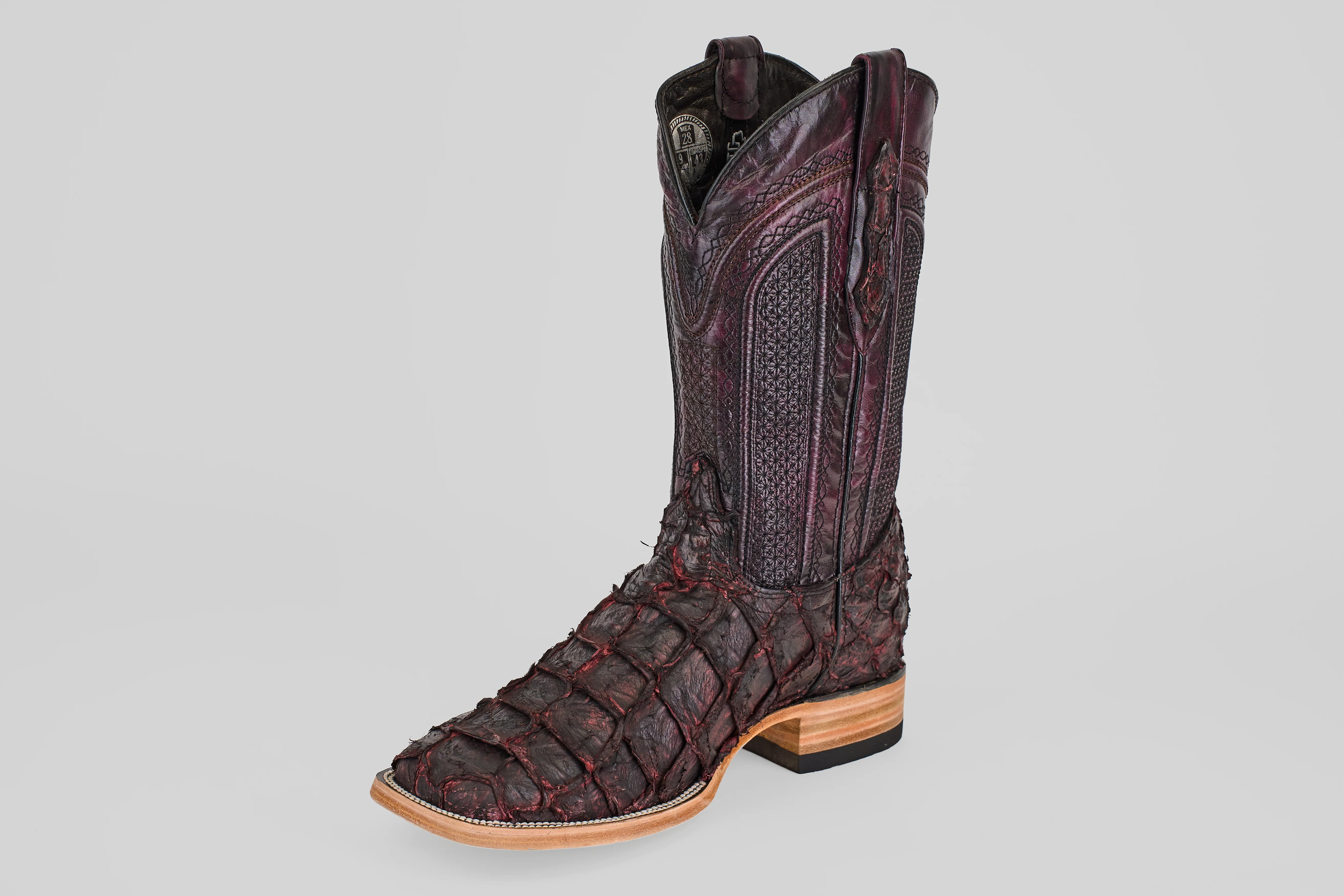 Connor - Matte Black Cherry - Square Toe - Image 3